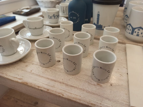 canea porcelain shot glass